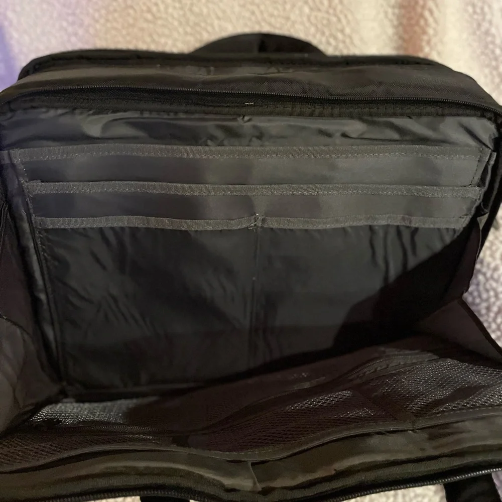 Black Men's Briefcase No Shoulder Strap